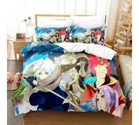 Rimuru Tempest Tensei Shitara Slime Datta Ken Parure De Lit Housse De Couette Taie D'oreiller Couette King Queen Size