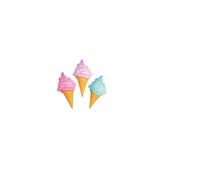 Rin (3) Cone crme glace gonfle ~ Couleurs assorties ~ Party Party Favor Decor Decor Birthday Fun Outdoor Play Prix Luau Carnival Fair