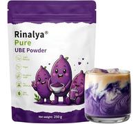 RINALYA® Poudre d'Ube 250g - 100% Igname Violet Premium (Dioscorea alata) - Origine Philippines - Région d'Urdaneta - 100% Naturelle & Vegan - Marque Française