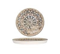 Rinart Assiette à desserts - Aztec - Porcelaine - 20 cm - lot de 6