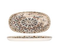 Rinart Assiette de service - Aztec - Porcelaine - 25x13 cm - lot de 2