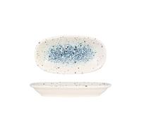 Rinart Assiette de service - splash - Porcelaine - 16x9 cm - lot de 2