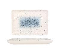 Rinart Assiette de service - Splash - Porcelaine - 24x17 cm - lot de 2