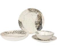 Rinart set de vaisselle - Remnant - 24 pièces - 6 personnes - Porcelaine