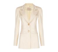 Rinascimento - Giacca classica gessata - Femme - Vestes - Beige - Taille: 42 FR