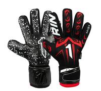 Rinat Gants de Gardien de But Aries X AS Junior, Noir, Taille 4