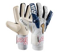 Rinat Gants de Gardien de But Egotiko Avenger Alpha pour Adulte, Blanc, Taille 10