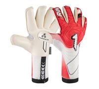 Rinat Nkam Pro Gants de Gardien de But pour Adulte Blanc/Rouge Taille 11