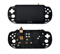 Rinbers® BLACK LCD Screen Display Touch Panel Glass Digitizer Assembly with Frame Combo Replacement for Playstation PS Vita 1000 1001 PSV PCH-1001 PCH-1101