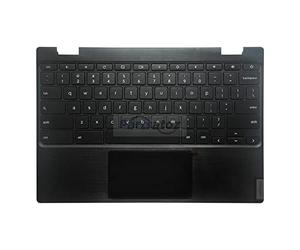 Rinbers Boîtier supérieur de rechange pour ordinateur portable avec clavier américain et pavé tactile pour Lenovo Chromebook 11 100e 2ème génération MTK 81QB 5CB0X55485 5CB0U26489