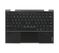 Rinbers Malette pour ordinateur portable avec clavier américain et pavé tactile de rechange pour Lenovo Chromebook 11 300e 2ème génération (AMD) AST 82CE 5CB0Z21541 (sans trou pour webcam)