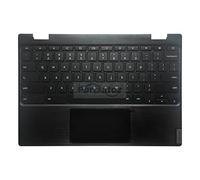 Rinbers Palmrest Coque supérieure avec clavier américain et pavé tactile de remplacement pour Lenovo Chromebook 11 100e 2ème génération 81MA 5CB0T79741 GLKR 5CB0Y57920 (pas pour 100e Gen 2 MTK)