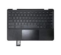 Rinbers pour Ordinateur Portable Palmrest Upper Case avec US Layout Clavier et pavé Tactile assemblée de Remplacement pour Lenovo Chromebook 11 300E 5 Cb0q93995