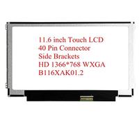 Rinbers Remplacement Tactile LCD LED Écran Tactile Digitizer Panneau en Verre Assemblée HD 1366x768 11.6" inférieur droit eDP 40 broches Connecteur B116XAK01.2 B116XAK01.1
