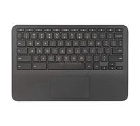 Rinbers Repose-main noir pour ordinateur portable avec clavier américain et pavé tactile de rechange pour HP Chromebook 11A G6 EE L52192-001