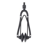 Rinçage de moteur à double alimentation avec ventouse ronde, rinçage de moteur de bateau pour moteur hors-bord in-bord, conception à double flux avec connecteur de tuyau de 5/8