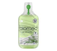 Rince-bouche apaisant BIOMED Gum Health à l'eucalyptus et aux huiles essentielles pour des gencives saines - sans fluor - sans alcool-99% d'ingrédients naturels-saveur de menthe-paquet de 500 ml