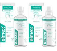 Rince-bouche Elmex Sensitive 1 flacon de 400 ml, protection supplémentaire pour les dents sensibles et les caries radiculaires (Lot de 2)