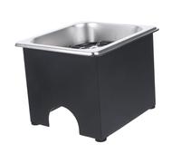 Rince-verre de Bar en Acier Inoxydable, 1 Set Lave-verres | Silicone Inclus, Usage Maison et Restaurant, Jet Haute Pression Multiangles, Rinçage Rapide et Complet