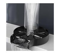 Rince-verres haute pression, machine de nettoyage de tasses avec buse rotative à 360°, accessoires d'évier, convient à différents types de tasses (Couleur : Noir)