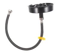 Rince-verres pour Évier Automatique 1 Set en Abs Noir | Pression Multi-angle, Usage Bar et Maison, Installation Simple pour Lavage Rapide des Verres
