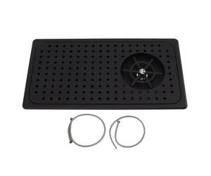 Rince Verseur, Inox, 23x42cm, Haute Pression, Bac d’Égouttage - Nettoyage Automatique Rapide, Durable, Usage Commercial et Domestique