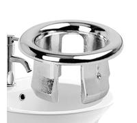 Rincer le bouchon de débordement avec anneau de débordement d'anneau de débord, anneau décoratif de débordement d'évier | 22-24 mm stable, couverture de débordement à double niveau, Utiliser dans le f