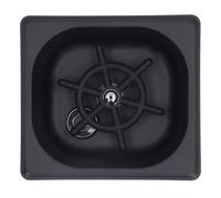 Rinceur de Verre en Acier Inoxydable pour évier de Cuisine, Lave-tasse Haute Pression, Nettoyeur de Verre, Fixation d'évier avec Tube de Sortie pour Restaurant, Cuisine, café,