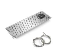Rinceur de Verre, Lave-gobelets, Lave Verre Acier Inoxydable 304, Évier de Bar à Rinçage Automatique, Usage Domestique Intégré(Silver,Large)