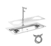 Rinceur de Verre pour Évier de Cuisine en Acier Inoxydable, Lave-gobelet Automatique, Évier, Comptoir, Double Tête, Accessoires pour Robinet de Bar