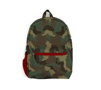 RINCS Essentials Creative Little Thinkers Sac à dos pour école Motif camouflage / ombré léger et vif avec grande section zippée, poche avant et bretelles rembourrées réglables Facile à nettoyer,