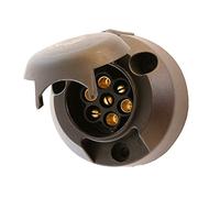 Rinder 3015 Prise d’attelage Femelle de 7 pôles/Broches 12 V en Plastique de qualité optimale pour remorque, Voiture, fourgonnette, 4x4, SUV, Caravane, Tracteur