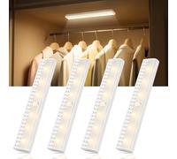 Rinfency Veilleuse Detecteur de Mouvement Interieur - Lampe Placard LED Sans Fil Pile, Aimantée Lampe LED Escalie Detecteur de Mouvement, Mini Barre Lumière Applique Murale a Piles, éclairage Chambre