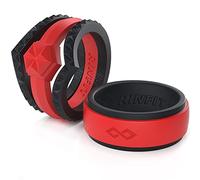 Rinfit Bagues en silicone assorties pour couples - Ensembles d'alliances en silicone pour elle et lui - Ensembles de bagues pour lui et elle, Women 7 & Men 11, Silicone, Non connu