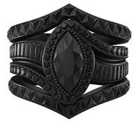 Rinfit Bagues en silicone pour femme - Ensemble de mariée, bague de fiançailles ou de promesse et ensemble empilable - Alliances en caoutchouc et alliances en silicone pour femme, Size 4, Silicone