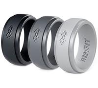 Rinfit Bagues en silicone pour homme - Alliance en silicone pour homme - Bague en silicone pour homme - Alliances en caoutchouc - Bagues en caoutchouc pour hommes - Collection Infinity