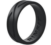 Rinfit Lot de 1 alliances en silicone pour femme - Confortable pour un style de vie actif - Brevet américain (bleu, taille 8)