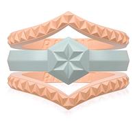 Rinfit Lot de 3 alliances en silicone pour femme - Bagues minces et empilables - Lot de 3 et 4 - Alliances en caoutchouc doux et sans métal - Résistantes - Remplacement d'alliances durables
