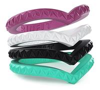 Rinfit Lot de 3 alliances en silicone pour femme - Bagues minces et empilables - Lot de 3 et 4 - Alliances en caoutchouc doux et sans métal - Résistantes - Remplacement d'alliances durables