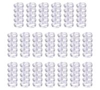 Ring Binder 100pcs 5-Ring Binding Spines Snap Split Rings Plastic Round Loose-Leaf Comb Folio Stationery Office Supply(Light Purple)