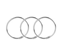 Ring Binder 100PCS Rings Loose Leaf Metal Book Album Scrapbook Binders Craft Photo Organizer Keychain(38mm)