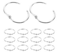 Ring Binder 200 Pcs Key Small Rings Metal Book Clip Card Circle Leaf Flash Cards Loose Binders Office Supplies