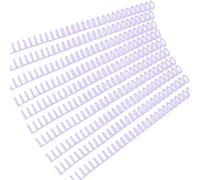 Ring Binder 50pcs Plastic 30-Hole Loose Leaf Binders Binding Spines Combs 85 Sheets Capacity for DIY Paper Notebook Album(Purple)