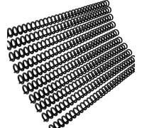 Ring Binder 50pcs Plastic 30-Hole Loose Leaf Binders Binding Spines Combs 85 Sheets Capacity for DIY Paper Notebook Album(Black)