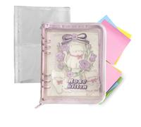 Ring Binder Notebook - Loose Leaf Binder,6-Ring Portable A5 Organizer | For Family Teacher School Commute Outdoor Indoor Travel Home Classroom