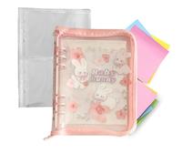 Ring Binder Notebook - Loose Leaf Binder,6-Ring Portable A5 Organizer | For Family Teacher School Commute Outdoor Indoor Travel Home Classroom