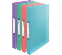 Ring Binders,140 Sheet Capacity,20 Mm Spine,A4 Ring Binder With 2 Rings,Soft Cover,Various Colours (1 Piece)