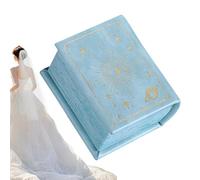 Ring Box Book-Shaped Jewelry Storage Holder with Magnetic Closure, Elegant Engagement and Proposal Ring Box for Men, Perfect for Birthdays, Travel, Christmas, or Special Occasions, Compact Design