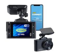 Ring Caméra embarquée Intelligente pour Voiture - Application et Wi-FI compatibles : Installation et Retrait faciles avec Support magnétique et Outil de Garniture Inclus, Noir