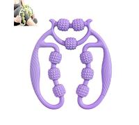 Ring Clamp Leg Massager, 9 Wheel Circular Leg Clamp, 360° Wrap-Around Massage, Legs Shaping and Muscle Relaxation(Green) (purple,No mace)